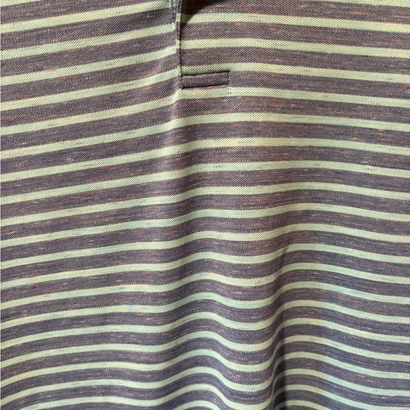 Peter Millar Jefferson Landing Summer Comfort Gray Striped Polo Shirt men’s - Picture 3 of 10